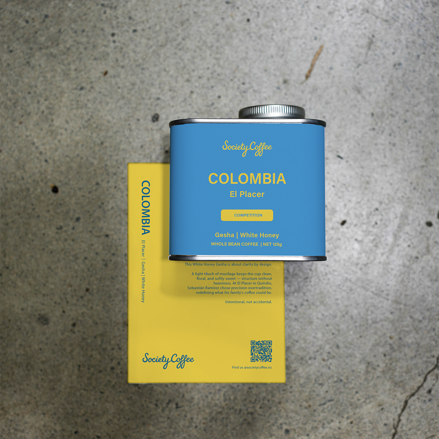 Colombia Coffee Competition Coffee- El Placer White Honey Gesha