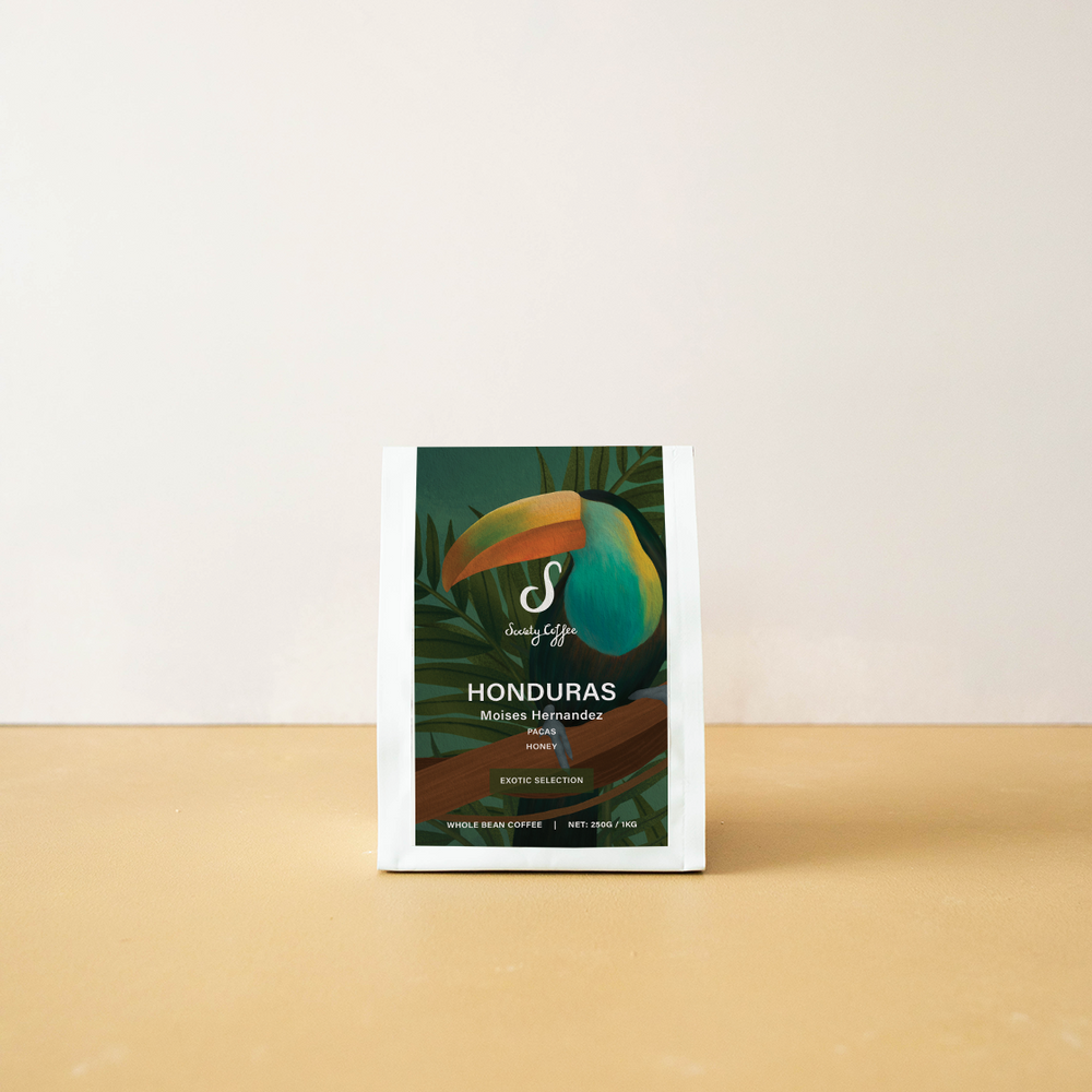 
                      
                        Honduras Coffee Exotic Selection - "Moises Hernandez" Pacas Honey
                      
                    